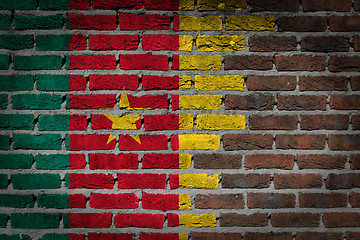 Image showing Dark brick wall - Cameroon