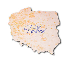 Image showing Poland - Old paper with handwriting