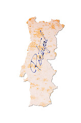 Image showing Portugal - Old paper with handwriting