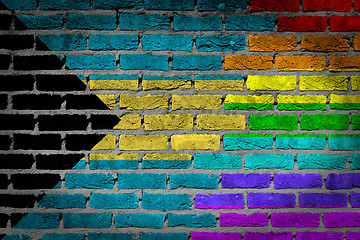 Image showing Dark brick wall - LGBT rights - Bahamas