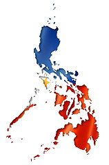 Image showing Philippines flag map
