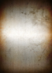 Image showing Silver rusty brushed metal background texture