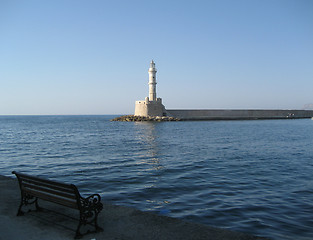 Image showing Old lighthouse of Chania, Crete