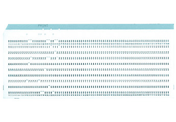 Image showing Punched card