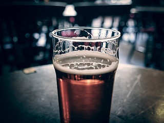Image showing Pint of beer
