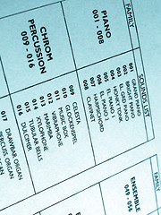 Image showing Midi instruments