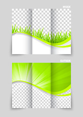 Image showing Tri-fold brochure template design