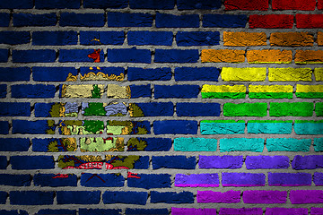 Image showing Dark brick wall - LGBT rights - Vermont