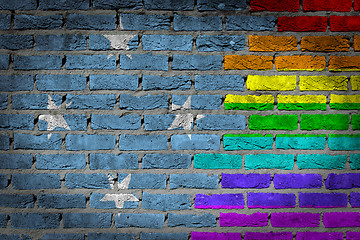 Image showing Dark brick wall - LGBT rights - Micronesia