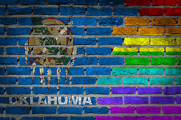 Image showing Dark brick wall - LGBT rights - Oklahoma