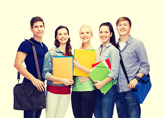 Image showing group of smiling students standing