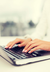 Image showing businesswoman using her laptop computer