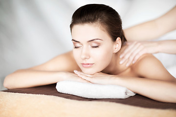 Image showing woman in spa