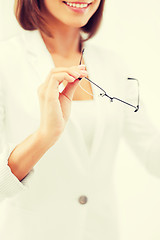 Image showing woman with eyeglasses