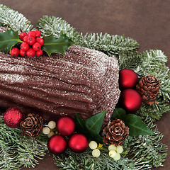 Image showing Yule Log