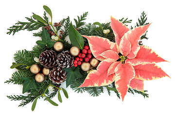 Image showing Poinsettia Decoration