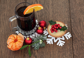 Image showing Christmas Fiood and Drink