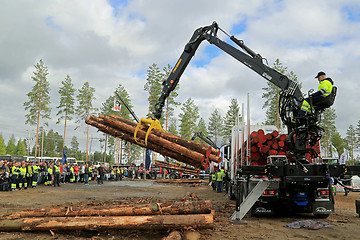 Image showing Finnish Championships in Log Loading 2014