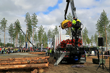 Image showing Finnish Championships in Log Loading 2014 at FinnMETKO 2014