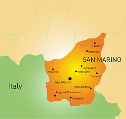 Image showing San Marino map