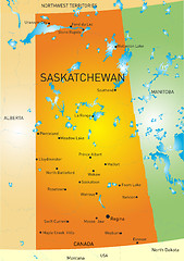 Image showing Saskatchewan province map