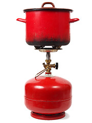 Image showing Camping gas cooker