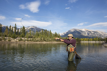 Image showing Fly Casting