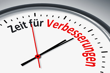 Image showing Uhr mit Text