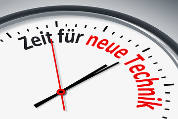 Image showing Uhr mit Text