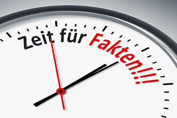 Image showing Uhr mit Text