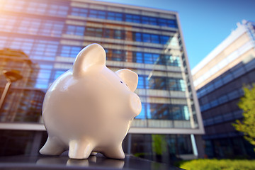 Image showing 	Piggybank in Financial District