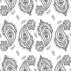 Image showing Seamless Paisley background.