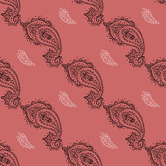 Image showing Seamless Paisley background.