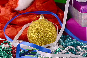 Image showing Christmas balls, new year decoration