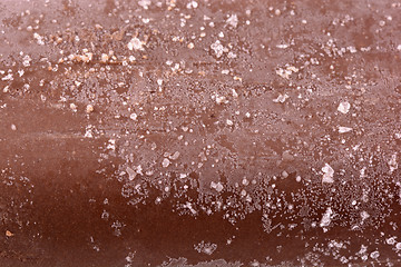 Image showing Chocolate ice cream macro detailed texture