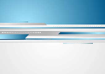 Image showing Abstract vector technology stripes design