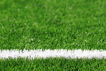 Image showing green grass soccer background