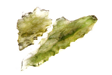 Image showing green moldavite mineral 