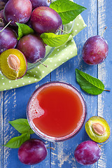 Image showing Plum juice