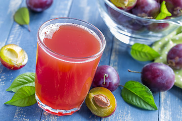 Image showing Plum juice