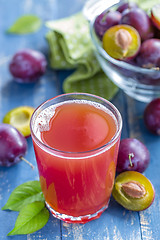 Image showing Plum juice