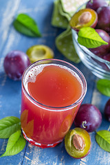 Image showing Plum juice