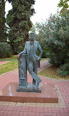 Image showing The monument to poet Alexander Pushkin, in Sochi