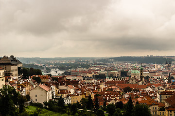 Image showing Fog and Roofs of Prague