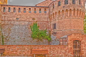 Image showing Medieval brick walls