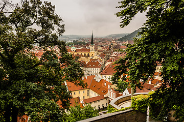 Image showing Fog and Roofs of Prague