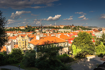 Image showing Red rooftops of Prague