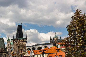 Image showing view from Charles Bridge in Prague