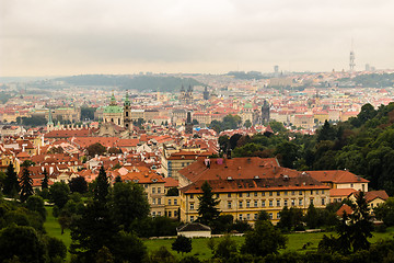 Image showing Fog and Roofs of Prague