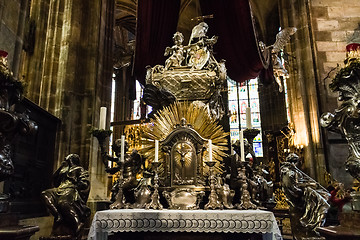 Image showing Saint Vitus Cathedral altar